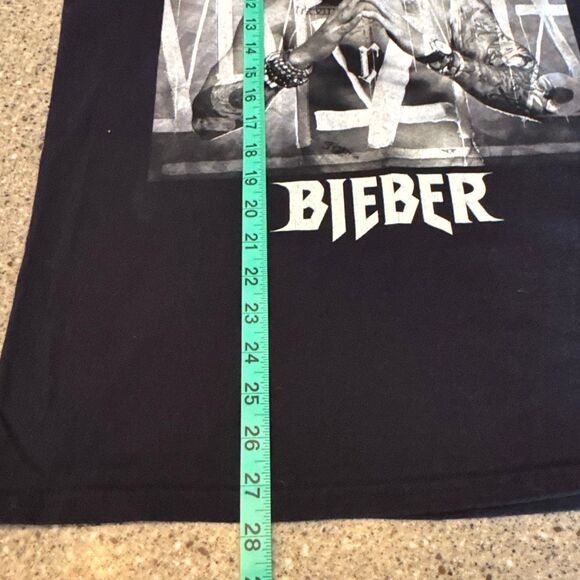 JUSTIN BIEBER Purpose Tour Faith Quote Black Graphic Tee - Picture 10 of 11